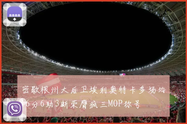密歇根州大后卫埃利奥特卡多场均16分6助3断荣膺疯三MOP称号