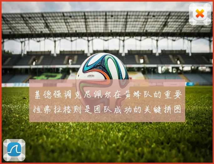 基德强调克尼佩尔在黄蜂队的重要性弗拉格则是团队成功的关键拼图