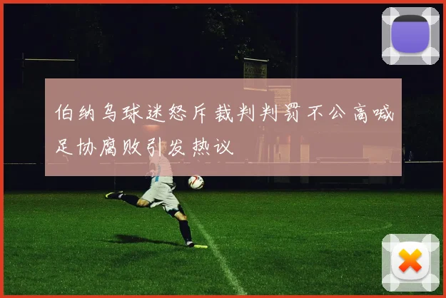伯纳乌球迷怒斥裁判判罚不公高喊足协腐败引发热议